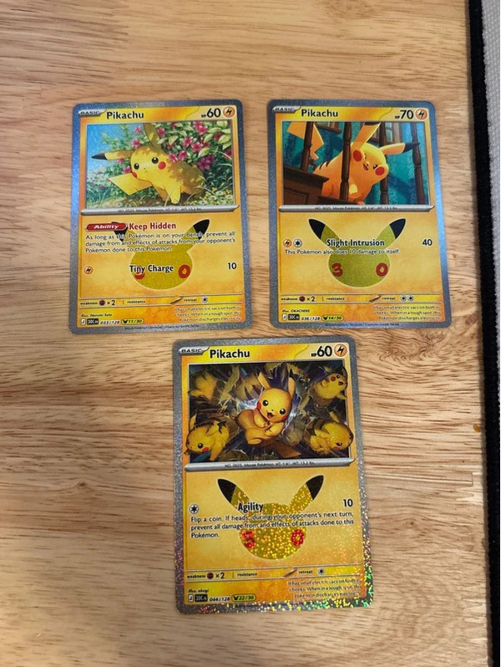 Pikachu 30th celebration cards